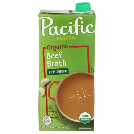 Pacific Foods Organic Low Sodium Beef Broth, 32 oz