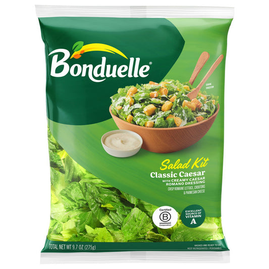 Ready Pac Bistro Classic Caesar Salad Kit Bag, with Classic Caesar Dressing, 10 oz