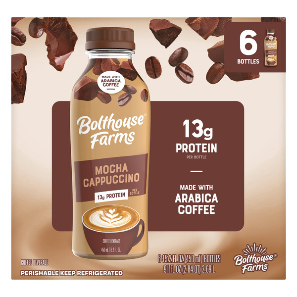 Bolthouse Farms Mocha Cappuccino, 15.2 fl oz, 6-count