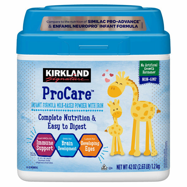 Kirkland Signature Procare Infant Formula Dual HMO, Non-GMO, 42 oz