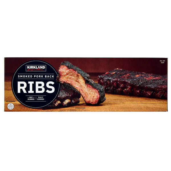 Kirkland Signature Smoked Pork Ribs ($8.99 / lb)