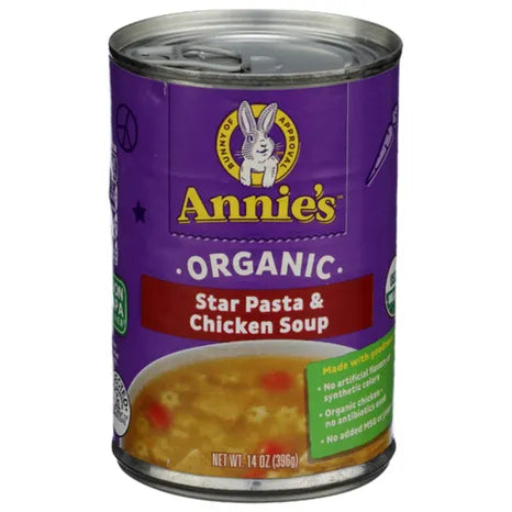 Annie’s Homegrown Star Pasta & Chicken Soup, 14 oz