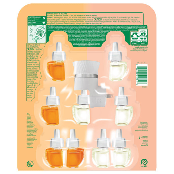Airwick Scented Oils, 1 Plug-in + 9 Refills, Variety Pack, Assorted Scents