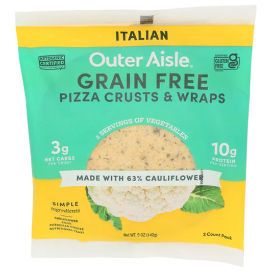 Outer Aisle Italian Cauliflower Pizza Crusts & Wraps