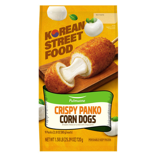Korean Street Food Pulmone Crispy Panko Corn Dogs, 25.39 oz