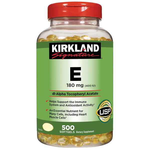 Kirkland Signature Vitamin E 400 IU, 500 Softgels