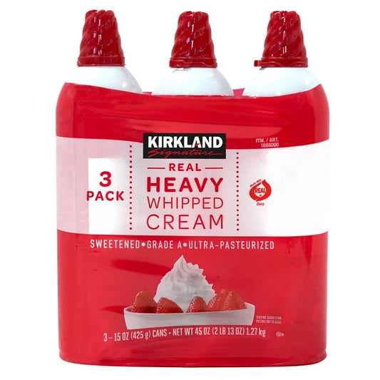 Kirkland Signature Heavy Whipped Cream, 15 fl oz, 3 ct
