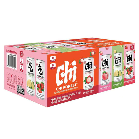 Chi Forrest Flavored Sparkling Water Beverage Variety, 11.16 fl oz, 24-count