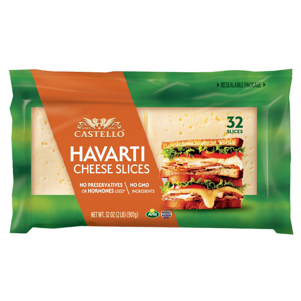 Castello Havarti Cheese Slices, 32 oz