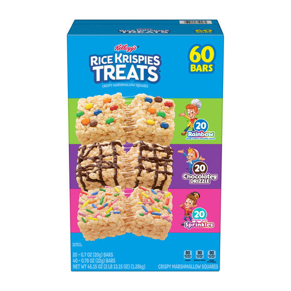 Kellogg's Rice Krispies Treats Variety Pack, 60 Count