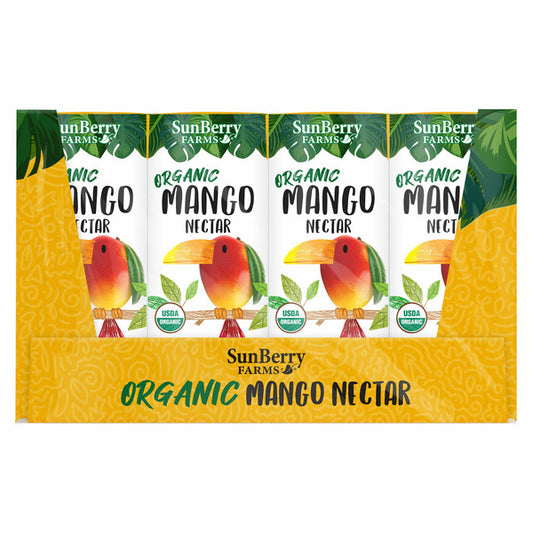 Sunberry Farms Organic Mango Nectar, 6.75 fl oz, 32-count