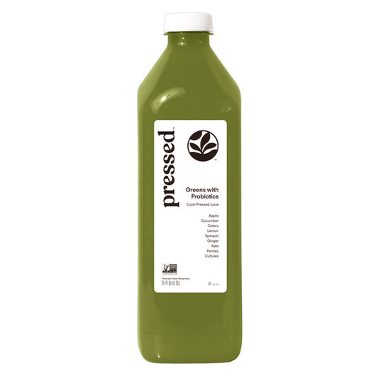 Pressed Greens with Probiotics Cold Pressed Juice, 51 fl oz