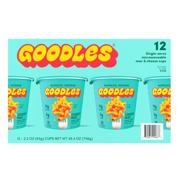 Goodles Cheddy Mac Mac & Cheese Cups, 2.2 oz, 12-count