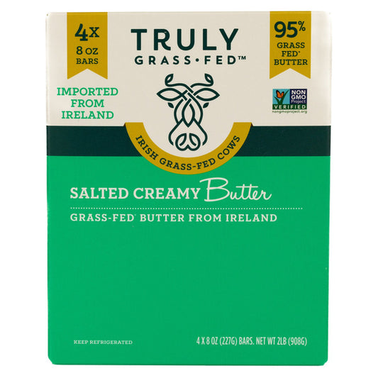 Truly Grass Fed Salted Creamy Butter, 8 oz, 4-count