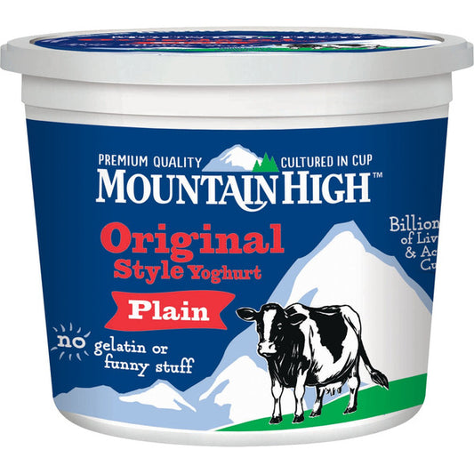 Mountain High Original Style Plain Yogurt, 64 oz