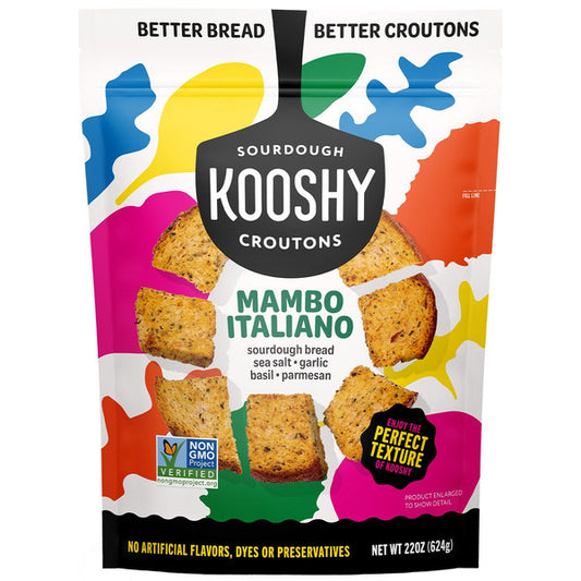 Kooshy Mambo Italiano Sourdough Croutons, 22 oz