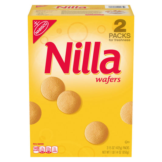 NILLA Wafers Cookies, Vanilla, 15 oz, 2 ct