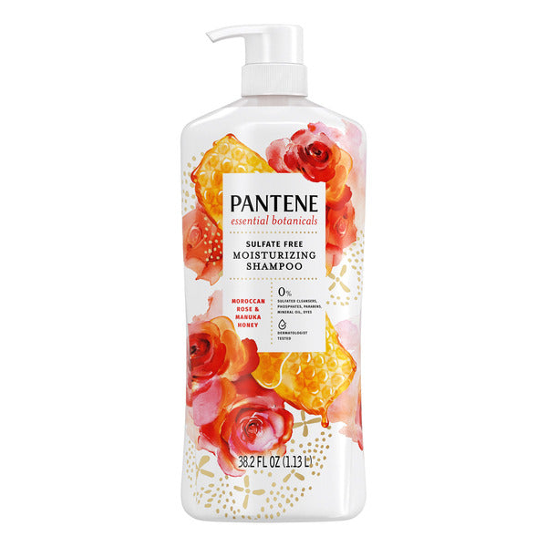 Pantene Essential Botanicals Moroccan Rose & Manuka Honey Shampoo, 32.8 fl oz