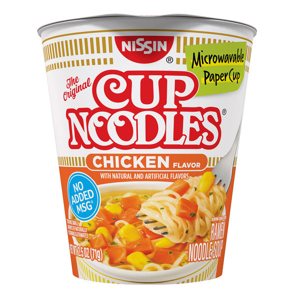 Nissin Cup Noodles, Chicken, 2.5 oz, 24-count