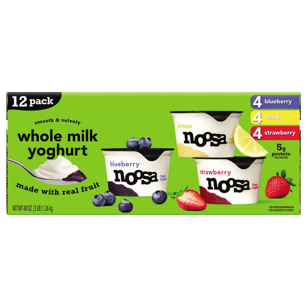 Noosa Yoghurt Variety Pack, 4 oz, 12-count