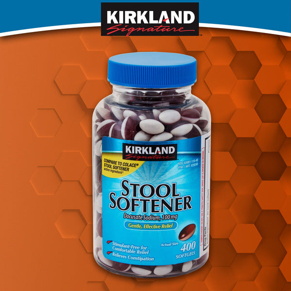 Kirkland Signature Stool Softener, 100 mg, 400 Softgels