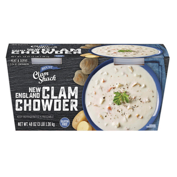 Blount Clam Shack New England Clam Chowder, 24 oz, 2-count