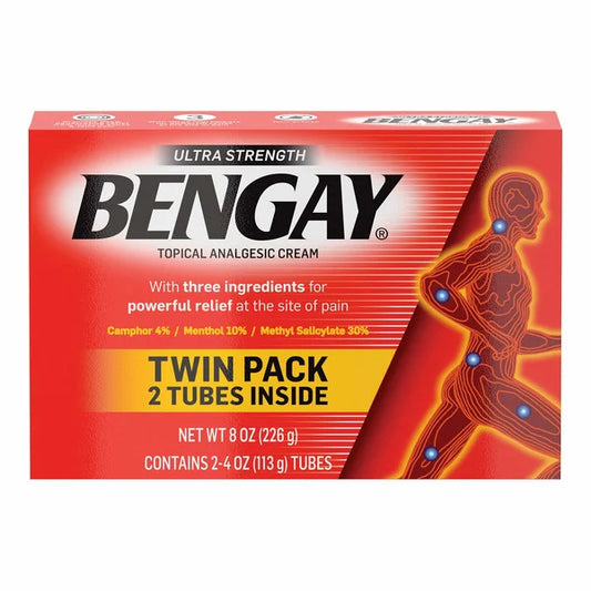 Ultra Strength BENGAY, Non-Greasy Topical Pain Relieving Cream, 8 oz