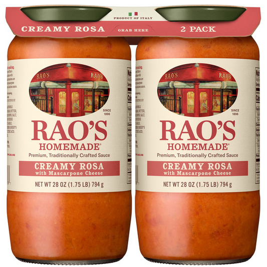 Rao's Creamy Rosa Sauce with Mascarpone Cheese, 28 oz, 2-count