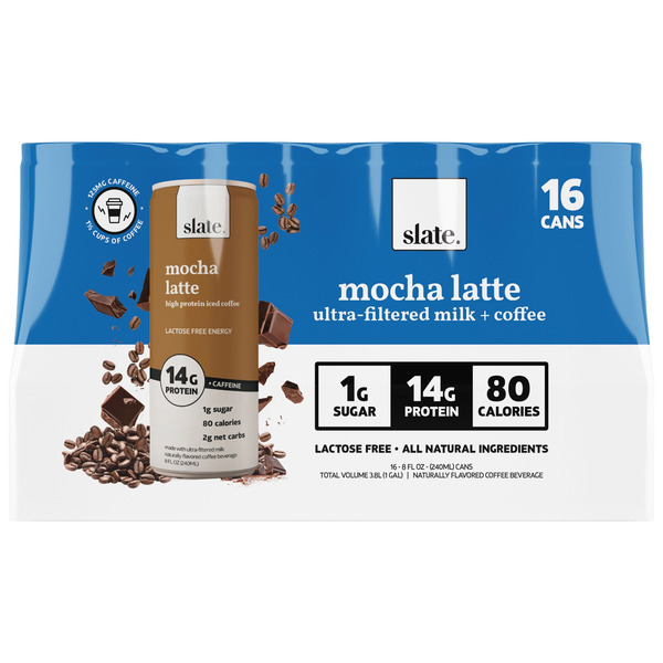 Slate Mocha Latte with Protein, 8 fl oz, 16-count