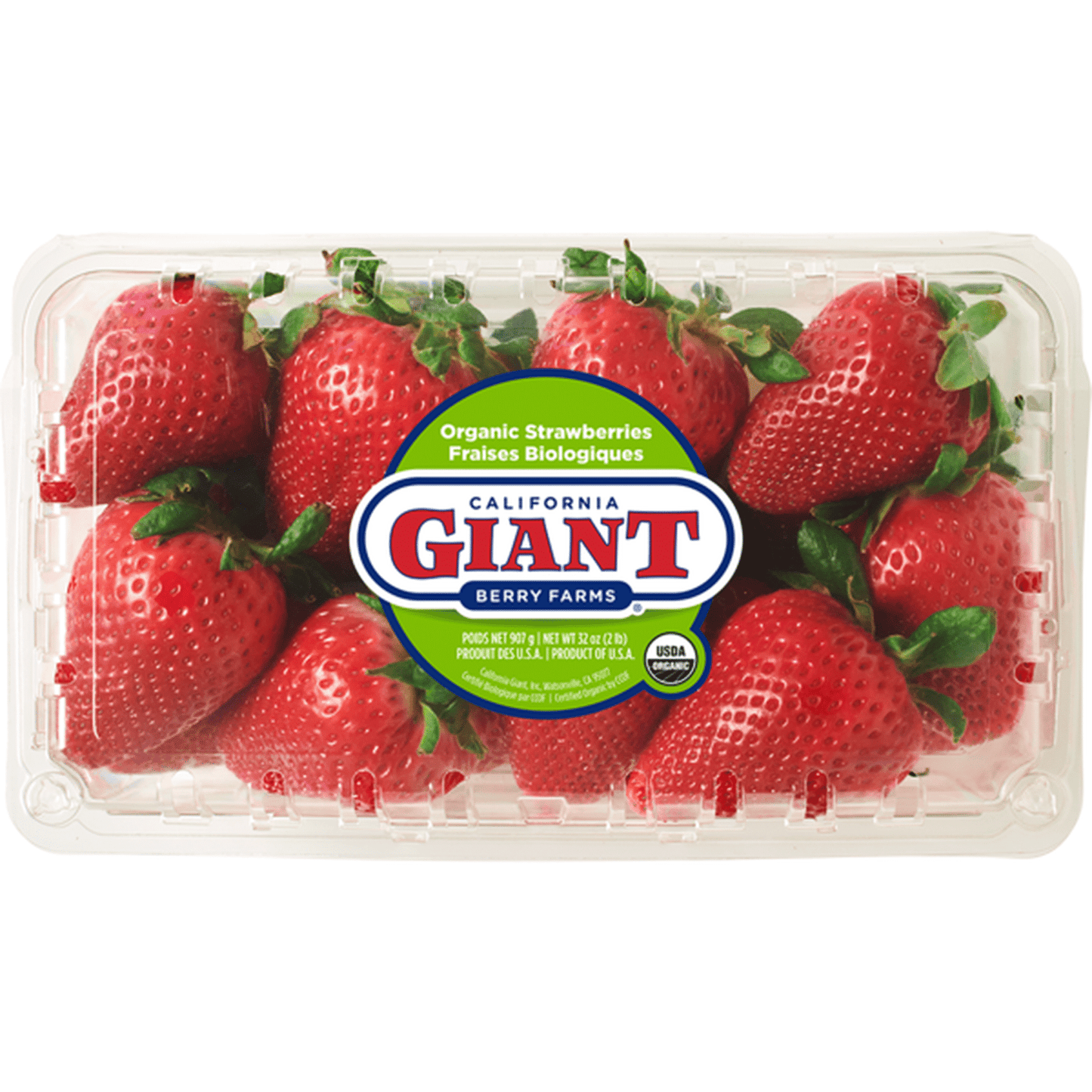 Organic Strawberries, 2lbs
