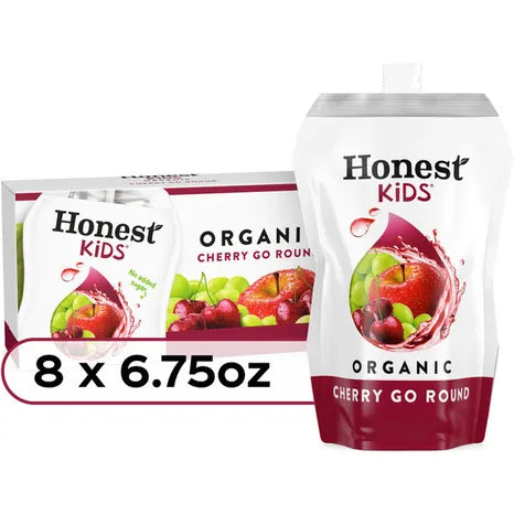 Honest Kids Organic Cherry Go Round Fruit Juice 8 ct, 6.75 oz