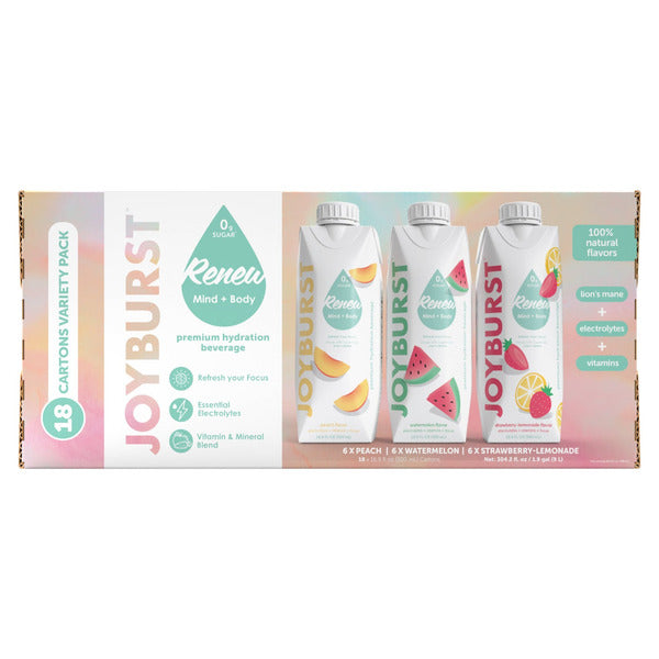 Joyburst Hydration Drink, Variety Pack, 16.9 fl oz. 18-count