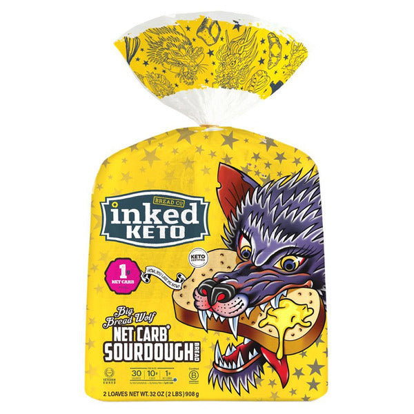 Inked Keto Bread Co Big Bread Wolf Net Carb Sourdough Bread, 32 oz