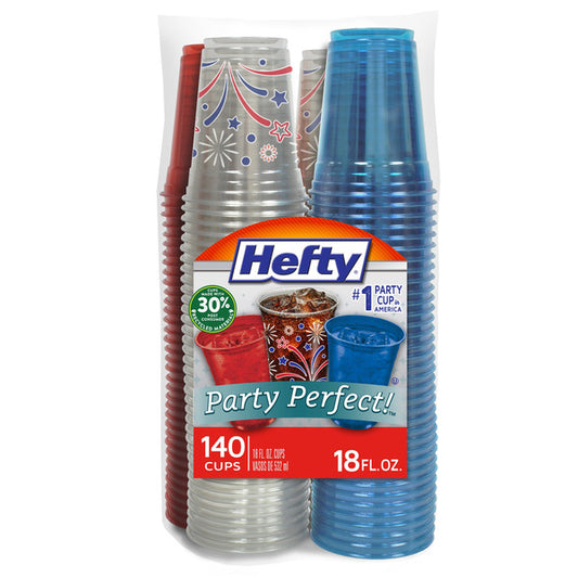 Hefty Color Cups, 18 oz, 140-count