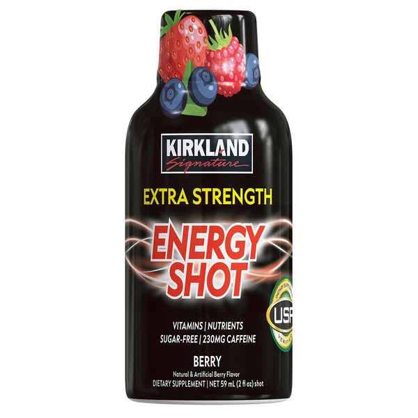 Kirkland Signature Extra Strength Energy Shot, 2 fl oz, 48 Count