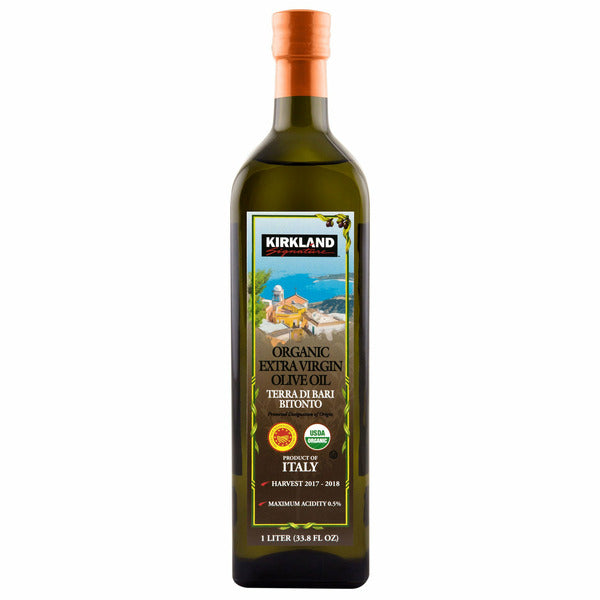Kirkland Signature Organic Extra Virgin Olive Oil, 1 L