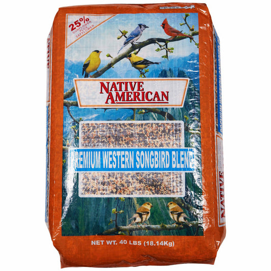 Native American Premium Western Songbird Seed, 40 lbs