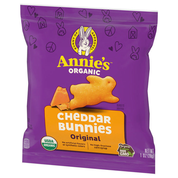 Annie's Organic Bunny Snack Pack Baked Crackers and Graham Snacks, Variety Pack, 1 oz, 36 ct