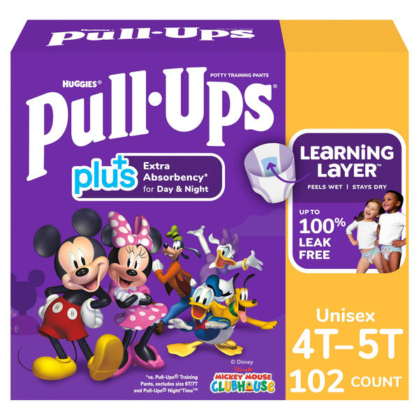 Huggies Pull-Ups 4T-5T Unisex, 102 Count