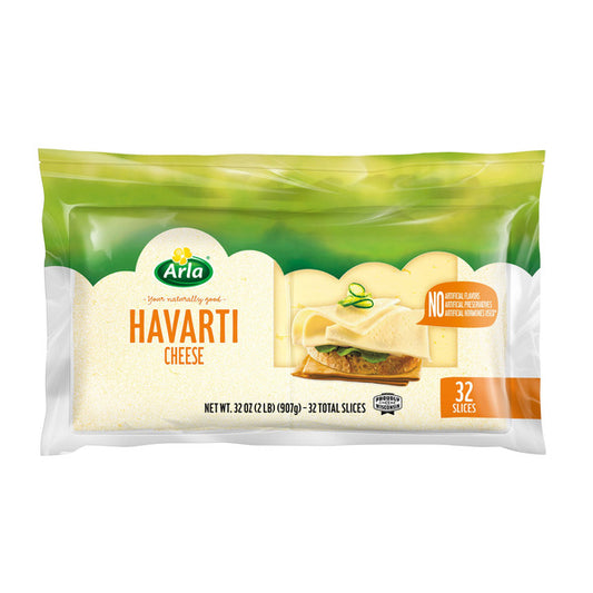 Arla Havarti Cheese Slices, 32 ct / 2 lbs