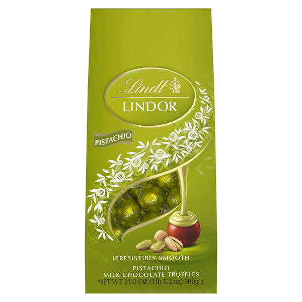 Lindt Lindor Milk White Chocolate Truffles Pistachio Limited Edition