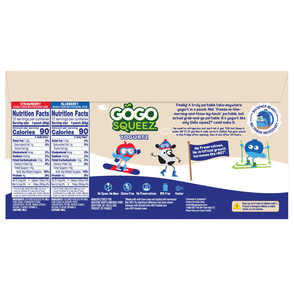 GoGo SqueeZ Yogurtz, Variety Pack, 3 oz, 24-count