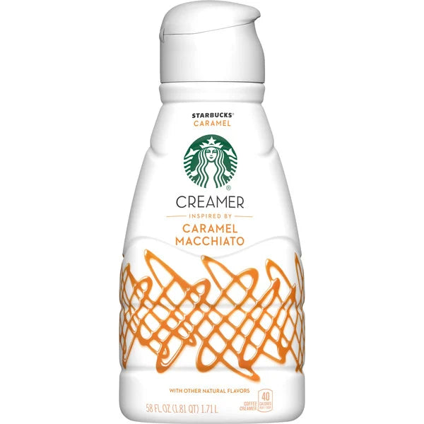 Starbucks Liquid Coffee Creamer, Caramel, 58 fl oz