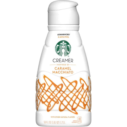 Starbucks Liquid Coffee Creamer, Caramel, 58 fl oz