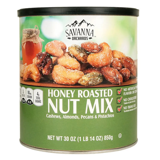 Savanna Orchards Gourmet Honey Roasted Nut Mix, 30 oz