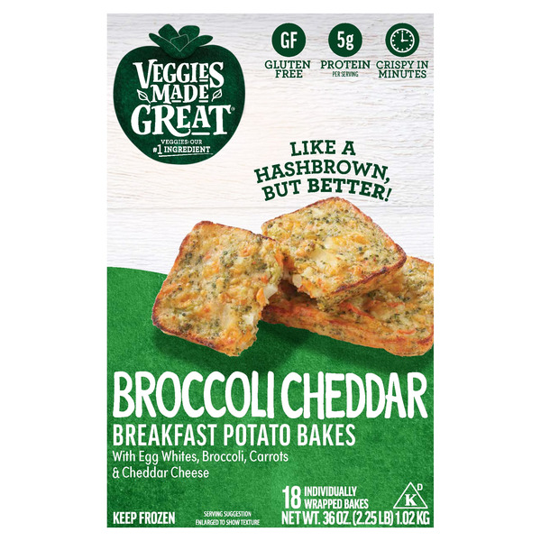 Veggies Made Great Broccoli Cheddar Breakfast Potato Bakes, 18-count