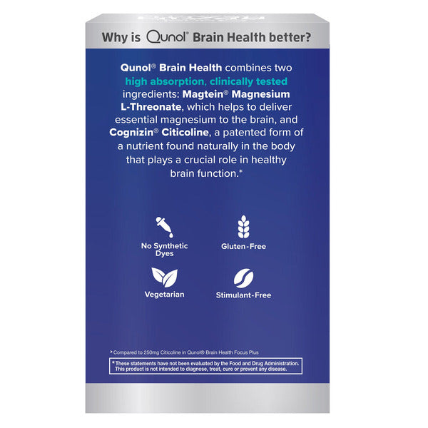 Qunol Brain Health Memory Plus, 100 Count