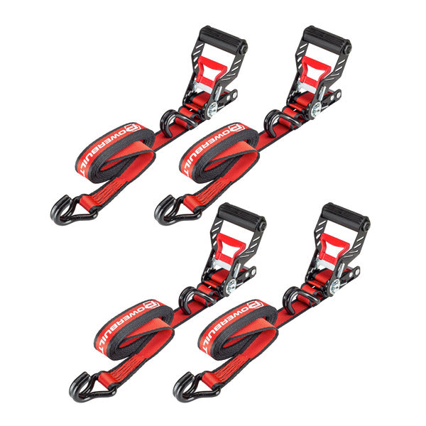 Powerbuilt Ratchet Tie Down Set – 1.5 in. x 16 ft. 4-piece