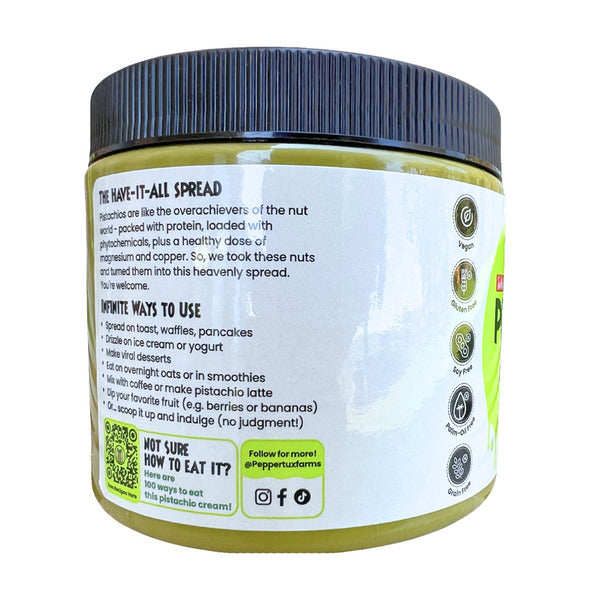 Peppertux Turkish Pistachio Cream, 18 oz