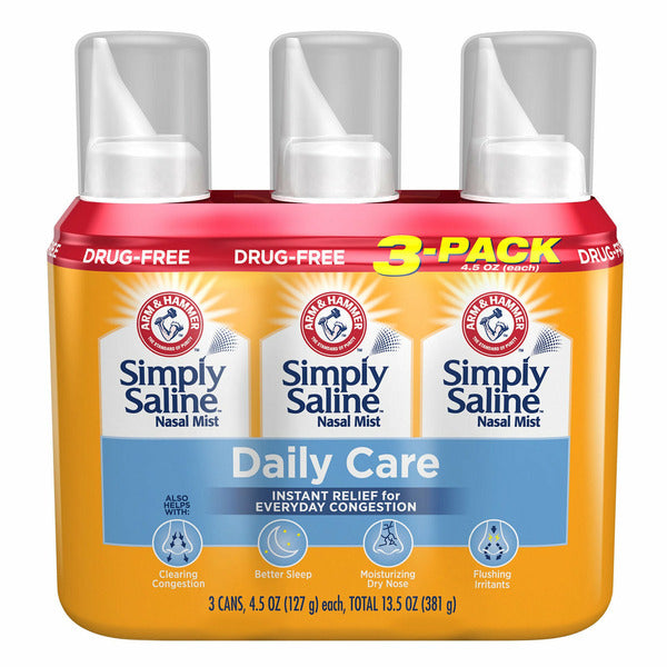 Arm & Hammer Simply Saline Nasal Mist, 13.5 Ounces